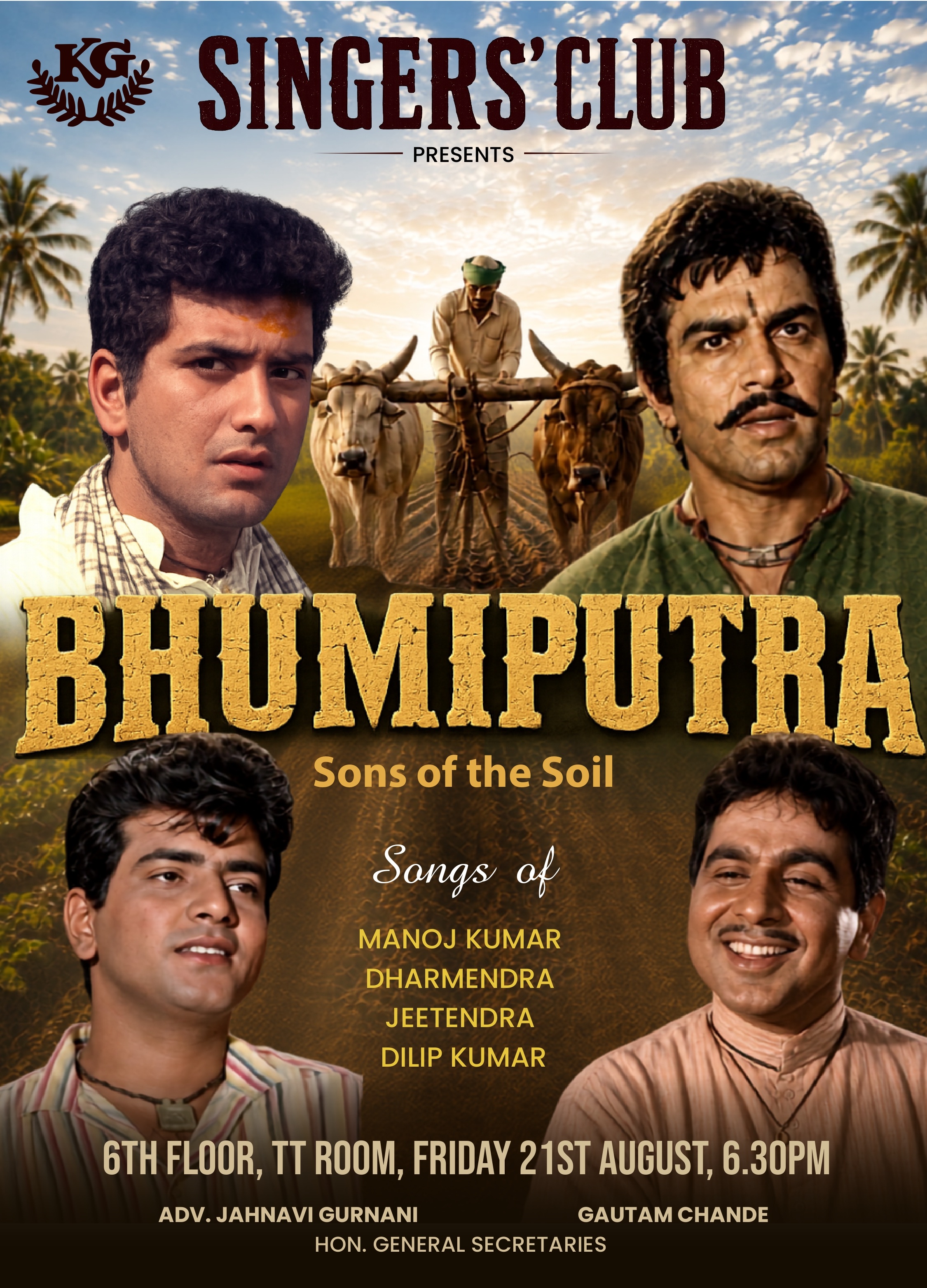 Singers Club Presents “Bhumiputra”